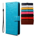 BRAND SET Case for Motorola Moto G30 Wallet Case, PU Leather with Magnetic Closure Card Holder Stand Cover, Leather Wallet Flip Phone Cover for Motorola Moto G30, Blue