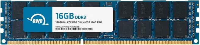 16.0GB PC3-14900 1866MHz DDR3 ECC-R Mémoire SDRAM Kit de Mise à Niveau pour Mac Pro 2013, ECC Registered, (1866D3MPE16G)