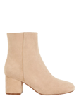 Dune Ottack 2 Suede Side Zip Block Heel Ankle Boots