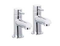 Bristan Essentials Mios Bathroom Taps, 3/4 Inch Basin Taps, Chrome Plated