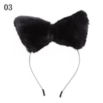 Cat Ears Headbands Fox Plush Hairhoop Cosplay Costume 03