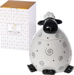 SPOTTED DOG GIFT COMPANY Sheep Cookie Jar with Lid, Ceramic Biscuit Barrel, Food