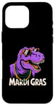 Coque pour iPhone 16 Pro Max Mardi Grawr Costume de dinosaure T-Rex pour enfant