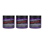 Manic Panic Electric Amethyst Classic Creme Semi Permanent Hair Dye 3 x 118ml