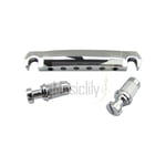 Musiclily Tune-O-Matic Tailpiece For Les Paul LP Guitar Parts Chrome New