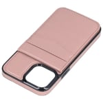 Lompakkopuhelinkotelo Monitoiminen puhelimen suojakotelo magneettisella solkijalustalla IPhone 13 Prolle Rose Gold