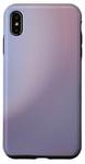 Coque pour iPhone XS Max Nuages violet bleu clair gris dégradé