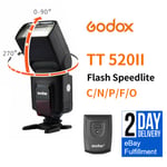 Godox TT520II Flash Light Speedlite for Canon Nikon Pentax Olympus Fujifilm DSLR