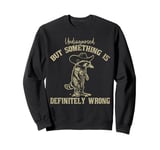 Undiagnosed But Something Is Definitely Wrong Funny Raccoon Sweatshirt