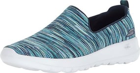 Skechers Femme Go Walk Joy-15615 Basket, Bleu Marine/Multicolore, 38.5 EU