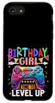 Coque pour iPhone SE (2020) / 7 / 8 Birthday Girl Time to Level Up Jeu vidéo Anniversaire Fille