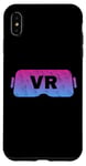 Coque pour iPhone XS Max Virtual Reality VR Vintage Gamer Video lunettes vidéo