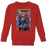 Guardians of the Galaxy Photo Comic Cover Kids' Sweatshirt - Red - 3-4 Years