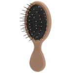 (light Brown)Air Cushion Hairbrush Reduce Frizz Mini Hair Straightening Brush