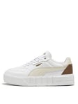 Puma Women's Cali Court Leather Trainers - White, White, Size 8, Women