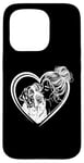 iPhone 15 Pro Saint Bernard Mom Dog Art Valentine's Day Heart Case