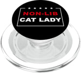 Non-Lib Cat Lady – Funny Anti-Woke USA PopSockets PopGrip pour MagSafe