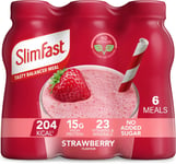 SlimFast Ready To Drink Strawberry Flavour Shake 6 x 325ml