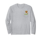 Shrek Iconic Gingerbread Man Small Left Faux Pocket Logo Long Sleeve T-Shirt