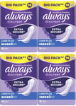 Always Discreet Sensitive Bladder Incontinence Pads Long Plus Pad Thin - 64 Pack