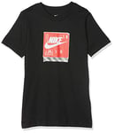 Nike B NSW Tee AIR Shoe Box T-Shirt Garçon, Black, FR : XL (Taille Fabricant : XL)