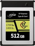 Express Type B Carte Mémoire 512Go Gold Pour Caméra Nikon Z6/Z7/Z9/D6/D5/D850/D500, Pour Canon Eos-1Dx/C300/C500/R5 R5C R3, Pour Panaso Gh6/S1/S1R/S1K, Dji Ronin 4D,Raw 8K 4K