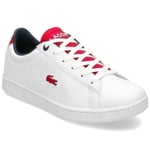 Lacoste Carnaby Evo Vit,röda 37