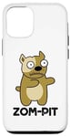 Coque pour iPhone 12/12 Pro Zom Pit Funny Zombie Pitbull Jeu de mots