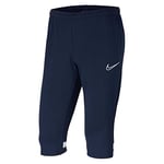 Nike Pantalon 3/4, Homme, Gris Foncé/Blanc, M