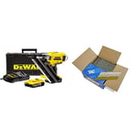 DEWALT DCN695P2-QW Cloueur de charpente 2 vitesses 18V - Moteur sans charbon BRUSHLESS - Cloueur sans gaz & Tacwise 1121 Boîte de 2200 Clous galvanisés de finition annelée en bande 75 mm