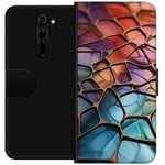 Tegnebogsetui til Xiaomi Redmi Note 8 Pro  med Metallict mønster motiv