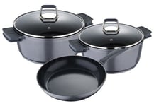 Bergner Titan 5pc Cookware Set Casserole Frying Non-Stick BG-7850-GY INDUCTION