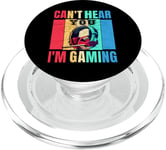 Funny Gamer Headset Gaming Can't Hear You I'm Gaming PopSockets PopGrip for MagSafe