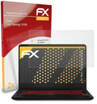 atFoliX 2x Film Protection d'écran pour Asus TUF Gaming FX705 mat&antichoc