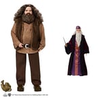 Harry Potter Rubeus Hagrid Collectible Doll & ™ Professor Dumbledore Collectible Doll with Hogwarts™ Fashion and Wand