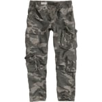 Surplus Airborne Slimmy Mens Cargo Trousers Combat Slim Fit Pants Black Camo