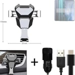  For Oppo Reno10 Pro+ Global Airvent mount + CHARGER holder cradle bracket car c