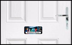 Lego Superhero Door Plaque - Batman Superman Personalised Childrens Bedroom Sign