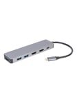 Gembird Cablexpert A-CM-COMBO3-03 - docking station - USB-C 3.1 - 2 x HDMI