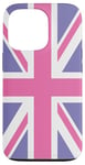 iPhone 13 Pro Purple and Pink, United Kingdom The Union Jack Flag Case