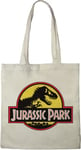 Jurassic Park Tote Bag T-REX, reference: BWJUPAMBB001, white, 38 x 42 cm