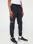 Under Armour Junior Boys Pennant Woven Cargo Pants - Black/White