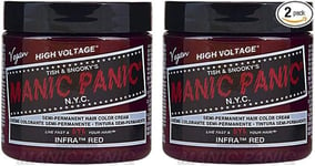 Manic Panic Infra Red Classic Creme Vegan Semi Permanent Hair Dye 2 x 118ml