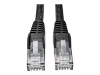 Eaton Tripp Lite Series Cat6 Gigabit Snagless Molded (UTP) Ethernet Cable (RJ45 M/M), PoE, Black, 14 ft. (4.27 m) - Cordon de raccordement - RJ-45 (M) pour RJ-45 (M) - 4.27 m - UTP - CAT 6 -...