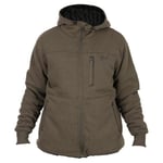 Fox Collection Sherpa Jacket Green &amp; Black - XL