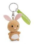 NICI- Porte-clés Lapin Joyeux Anniversaire 5cm Brun-Doudou, Mignonne Peluche à câliner, pour Jouer, pour Enfants et Adultes, Une Excellente idée de Cadeau, 61344