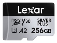 Lexar Professional Silver Plus, 256 Gb, Microsdxc, Klass 3, Uhs-I, 205 Mb/S, 150 Mb/S