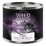 5 + 1 på köpet! Wild Freedom 6 x 200 g - Sterilised Wild Hills - anka & kyckling