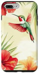 Coque pour iPhone 7 Plus/8 Plus Colibri Tropical Fleurs Florales Nature Été