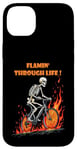 iPhone 14 Plus Funny skeleton bike ride Going through hell Biker skeleton Case